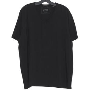 ATM Shirt Tee Short Sleeve Minimalist Normcore Streetwear Grunge 90s Black XXL